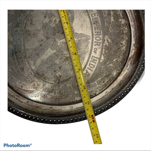 King Edward VII Commemoration Silver Tray Rare - Picture 3 of 9